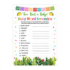 Taco Baby Shower Word Scramble Game