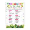 Taco Baby Shower Whats in Your Purse Game - Printable Taco Bout Baby Shower Game