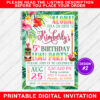 Luau Birthday Invite