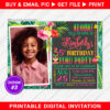 Luau Party Birthday Invitation