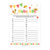 Baby ABC Mexican Baby Shower Game