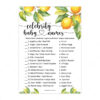 Celebrity Baby Names Lemon Baby Shower Game