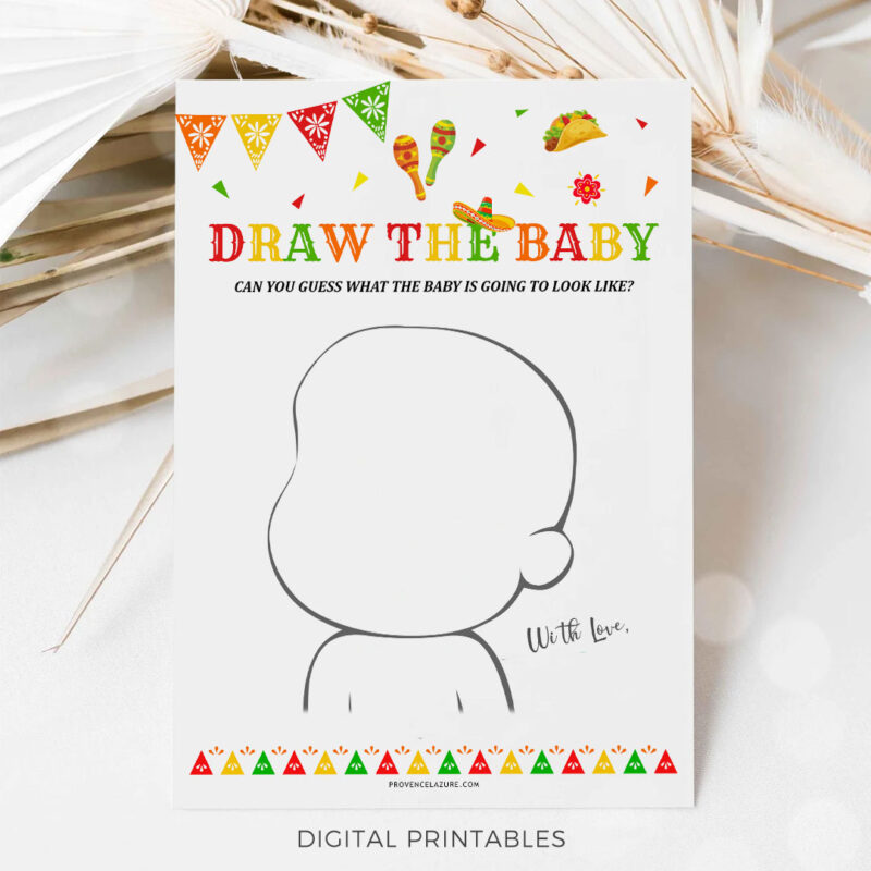 Draw The Baby Mexican Baby Shower Game