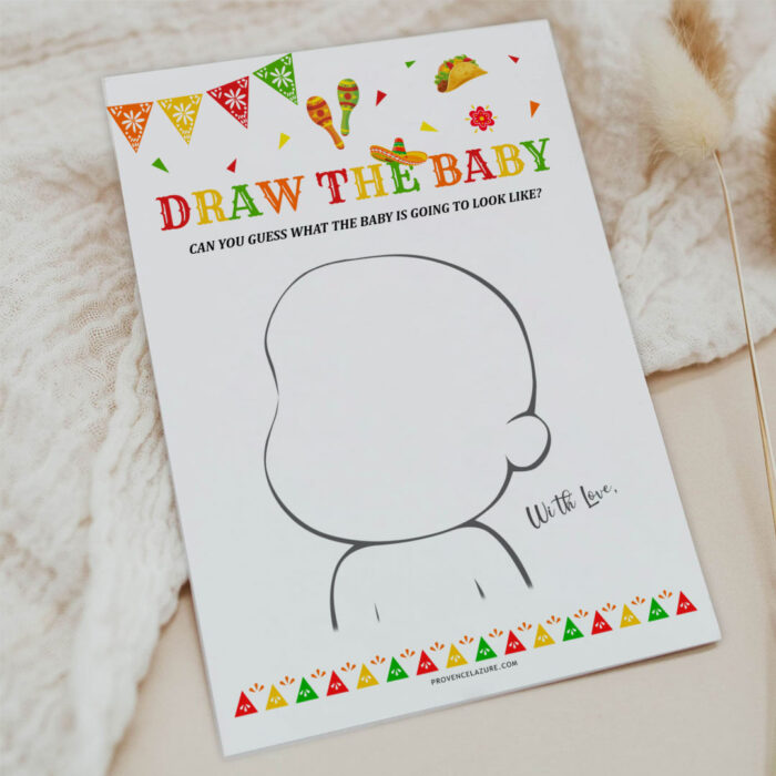 Draw The Baby Mexican Baby Shower Game