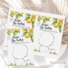 Draw The Baby Lemon Baby Shower Game - Printable Citrus Baby Shower Game