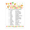 Fairy Tales Parents Match Mexican Baby Shower Game - Printable Fiesta Baby Shower Game