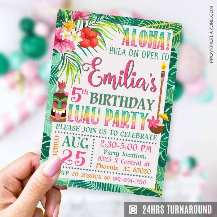 Luau invitation