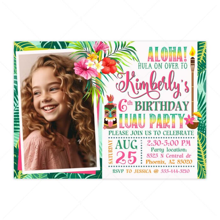 Luau invitation