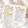 Nursery Rhymes Mexican Baby Shower Game - Printable Fiesta Baby Shower Game