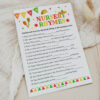 Nursery Rhymes Mexican Baby Shower Game