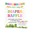 Diaper Raffle Sign and Ticket Taco Bout Baby Shower