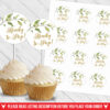 greenery cupcakes ready to pop stickers