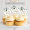 greenery cupcakes ready to pop tags