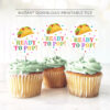 taco cupcakes ready to pop stickers