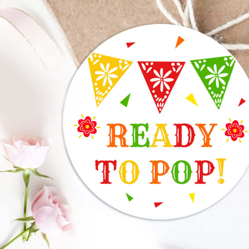 Ready To Pop Tags Mexican Baby Shower Cupcake Toppers