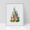 Fantasy Green Castle Nursery Wall Art