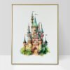 Fantasy Green Castle Nursery Wall Art