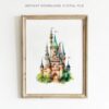 Fantasy Green Castle Nursery Wall Art