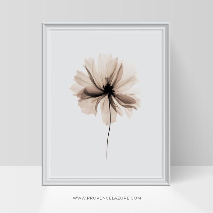 Modern Minimalist Flower Wall Art