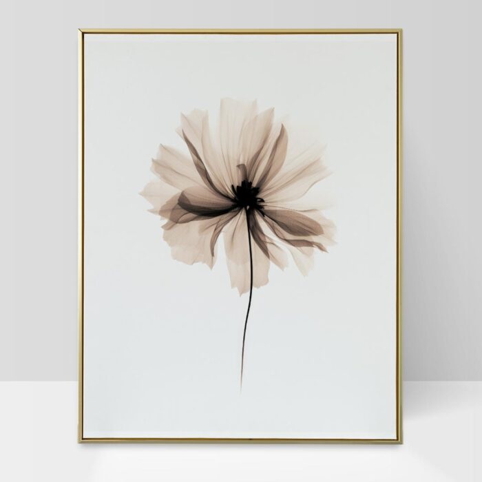 Modern Minimalist Flower Wall Art