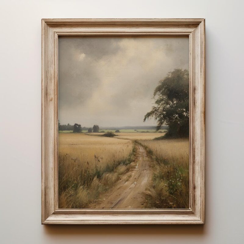 Rustic Field Landscape Wall Art