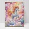 Whimsical Unicorn Nursery Wall Art Printable Poster