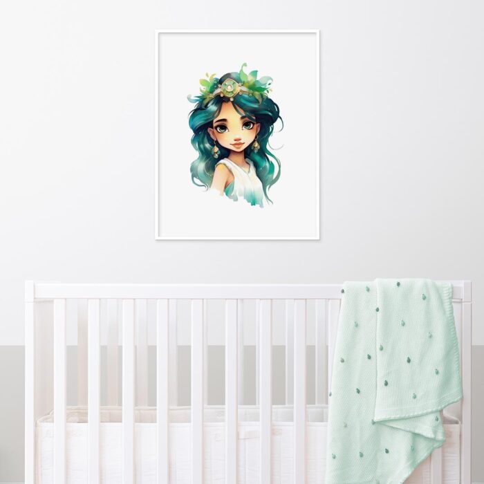 Young Princess Jasmine Nursery Wall Art Printable Poster