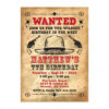 Birthday Party Cowboy Invitation Template