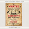 Birthday Party Cowboy Invitation Template