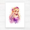 Princess Rapunzel Nursery Wall Art Printable Poster