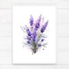 Watercolor Lavender Wall Art Printable Poster