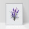 Watercolor Lavender Wall Art Printable Poster