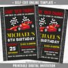 Race Car Invitation