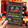 Birthday Party Race Car Invitation Template