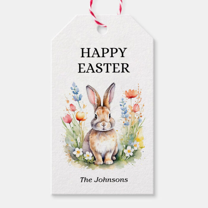 Happy Easter Tags - Printable Easter Gift Labels DIY