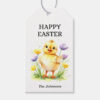 Happy Easter Gift Tags - Printable Easter Labels with Cute Chick Design