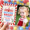 Circus invitation for Carnival Birthday Party