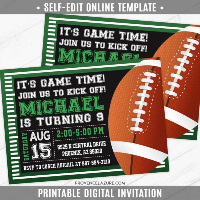 Football Invitation