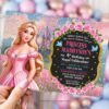 Aurora invitation for Princess Birthday Party