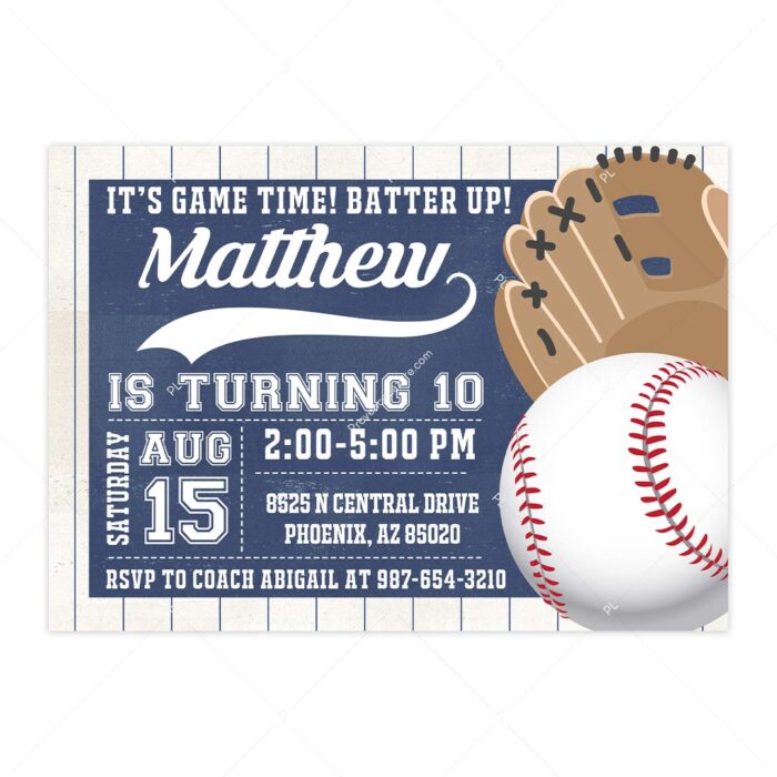 Baseball Invitation