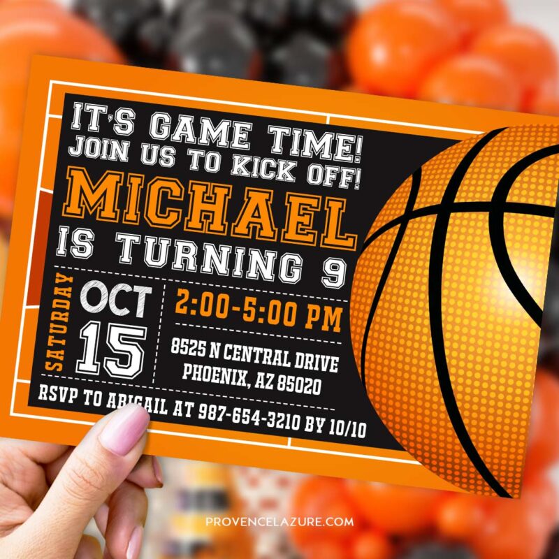 Basketball Invitation