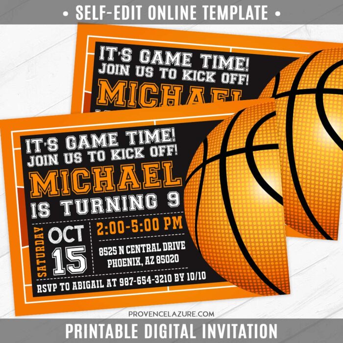 Basketball Invitation