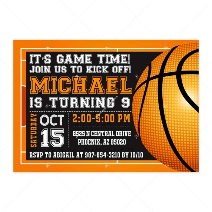 Basketball Invitation