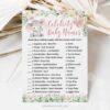 Girl Elephant Baby Shower Game Celebrity Baby Names