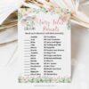 Girl Elephant Baby Shower Game Fairy Tales Parents Match