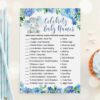 Boy Elephant Baby Shower Game Celebrity Baby Names